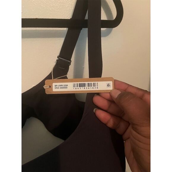 SKIMS Underwire T-Shirt Bra Dark Gray 42DDDD Full-Support Adjustable Straps NWT - Picture 4 of 6